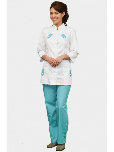 Женский медицинский костюм К-208 (с отделкой 11, Тиси)