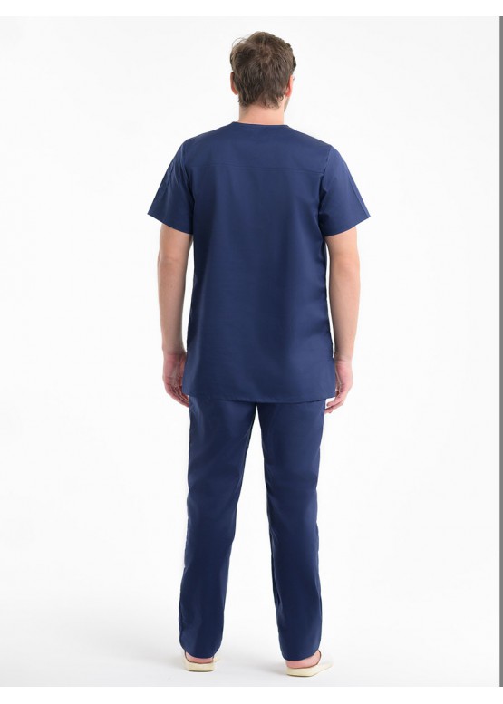 Хирургический костюм К-385 (синий, Стрейч)