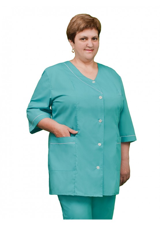 Женский медицинский костюм К-47 (зеленый, Тиси)