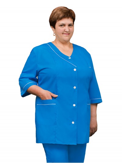Женский медицинский костюм К-47 (синий, Тиси)