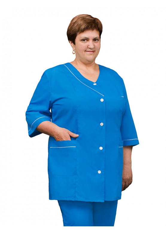 Женский медицинский костюм К-47 (синий, Тиси)